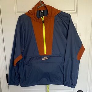 Nike Blue and Orange women’s packable Jacket